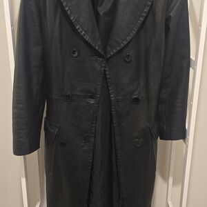Lether Trench Coat